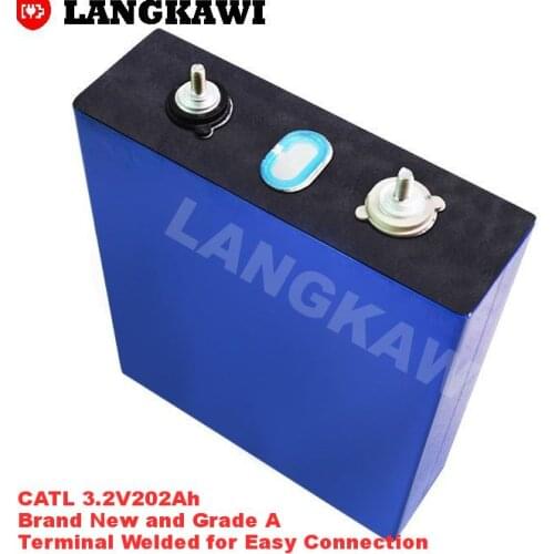 4pcs 3.2V 200Ah 202Ah Deep Cycle Primastic Primastic Cell Lithium ion Lifepo4 Battery for Solar Energy Storage Systems