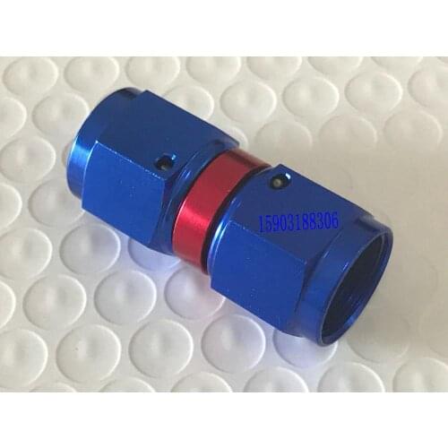 -4AN to -12AN Female Straight Swivel Coupler Female Straight Fittings black and red blue