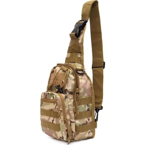 600D Camouflage Outdoor Tactical Shoulder Bag Fishing Camping Equipment Sports Nylon Wading Chest Pack Outdoor Sports Equipment