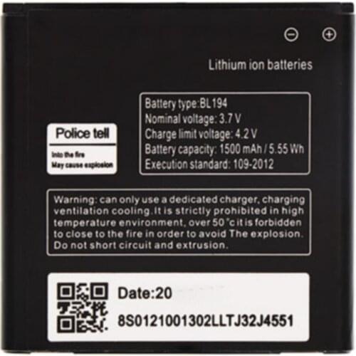 BL194 Original battery 1500mah for Lenovo A520 A660 A690 A370 A530 A698T A288T A298T Cellphone batteries