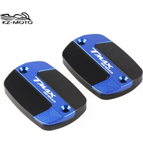 For YAMAHA TMAX560 TECH MAX TMAX 2020 2021 Motorcycle CNC Aluminum Front Brake Reservoir Fluid Tank Cover Oil Cup Cap Logo