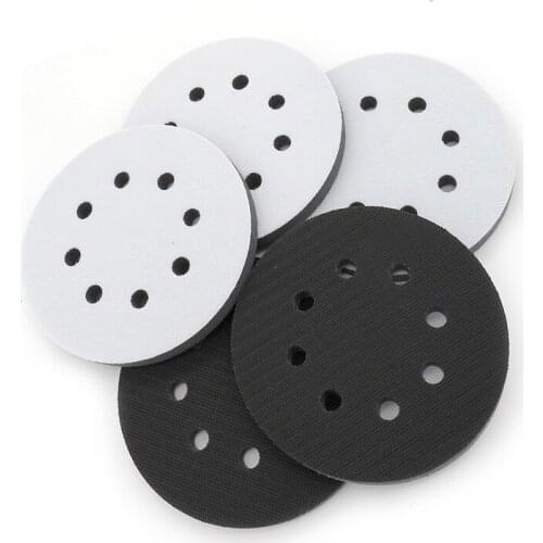 1pcs 5 Inch 125mm Round Sandpaper 8 Hole Disk Sand Sheets Hook And Loop Sanding Polishing Disc Protective Pad Backing Pad