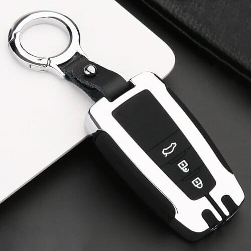 Zinc alloy+Silicone Car Remote key Case For Toyota Camry XV70 RAV4 Corolla CHR Avalon Land Cruiser Prado Prius 50 2018 2019 2020