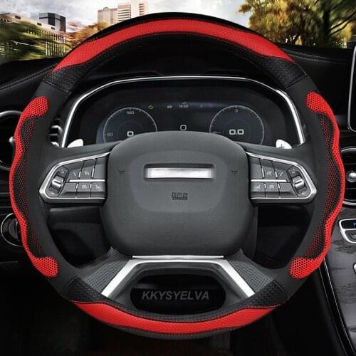 Car Steering Wheel Cover 38CM For Great Wall Haval Hover H1 H4 F7X H6 H7 H9 F5 F7 H2S Coupe 2017 2018 2019 2020 Auto Accessories