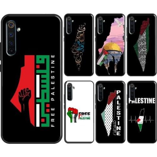 Palestine Map Arabic For OnePlus 9 Pro 8 7T 8T Nord Case For OPPO Realme 8 Pro X2 6 7 Pro GT Neo C3 C21 Cover