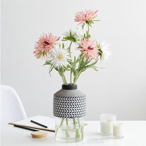 3 Heads Artificial Silk Flower Chrysanthemum Home Wedding Decoration High Quality Bouquet Fake Eternal Flowers Plastic