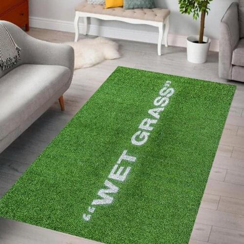 KEEP OFF Wet Grass Patterned Carpet , Fan Carpet Non Slip Floor Carpet,Teens Carpet,Area Rug