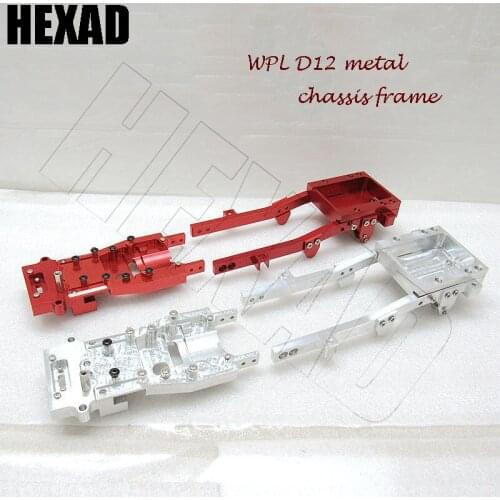 Metal RC Body Chassis Frame Kit Accessories Fits for WPL D12 1/10 RC Car DIY Truck Car Upgrade Parts R604S