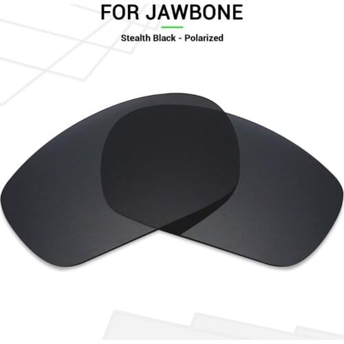 Mryok POLARIZED Replacement Lenses for Oakley Jawbone Sunglasses Stealth Black