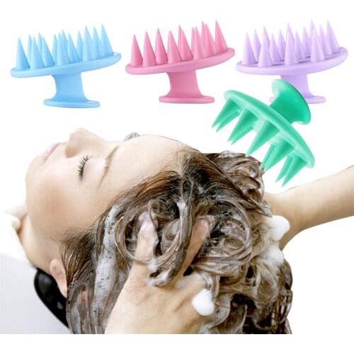 2020 New 1PC Silicone Head Body Scalp Massage Brush Comb Shampoo Hair Washing Comb Shower Brush Bath Spa Slimming Massage Brush