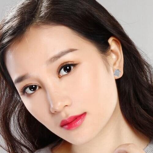 New Earrings Arrivals Fashion Hip Hop Jewelry 2020 Stud Earrings Micro Pave Cz Gold Color Bling Bling Earring For Men Women