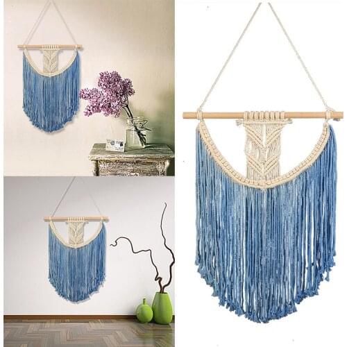 New Macrame Woven Art Wall Hanging Tapestry Handmade Bohemian Home Office Wall Decor