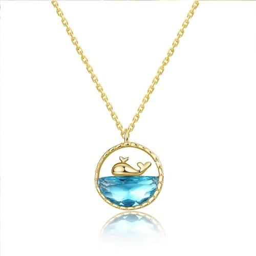 2021 100% S925 Sterling Silver New Necklace Women Have You Whale Pendant Womens Tide Necklace Jewelry for the rest of my life
