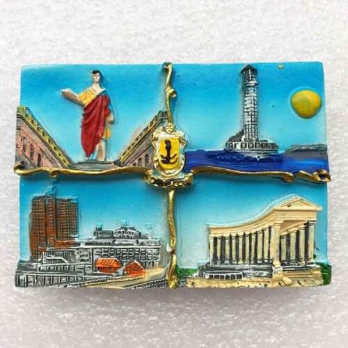 QIQIPP Greek tourism commemorative landscape refrigerator stickers Olympia Zeus temple tourism collection companion gift