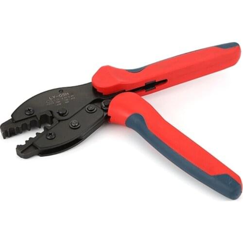 066E Anti-Slip Ratchet Coax Crimper Crimp Tool for Electricians and Construction Workers Used for Home Appliance Maintenance