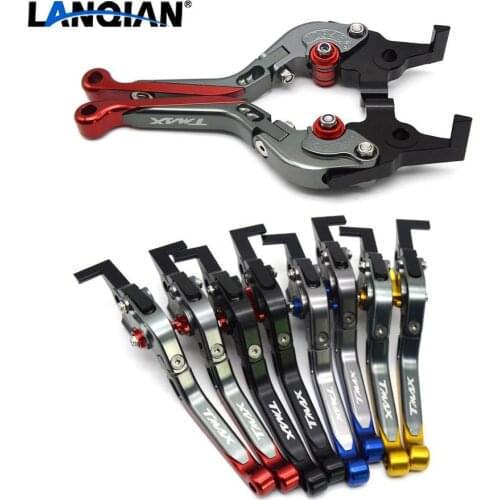 4 Colors optional Adjustable Motorcycle Brake Clutch Levers For Yamaha TMAX 500 TMAX 530 TMAX500 TMAX530 T MAX 500 530 2008-2017