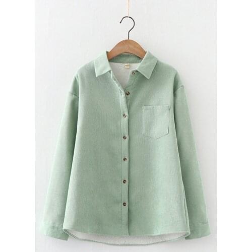 Женские вельветовые рубашки Sonnygirl China At AliExpress