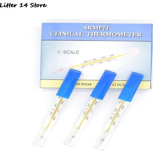 Mercury Glass Thermometer Large Screen Clinical Medical Temperature Household Health Monitors Health Care Thermometers