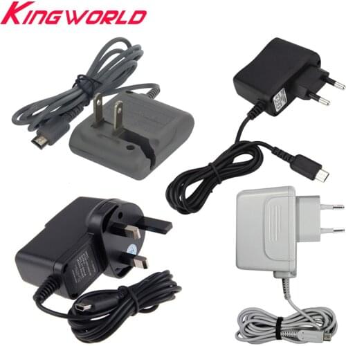 High quality US EU UK Plug Charger Cable AC Adapter Power Supply for N-DSL for N-DS L-ite Console