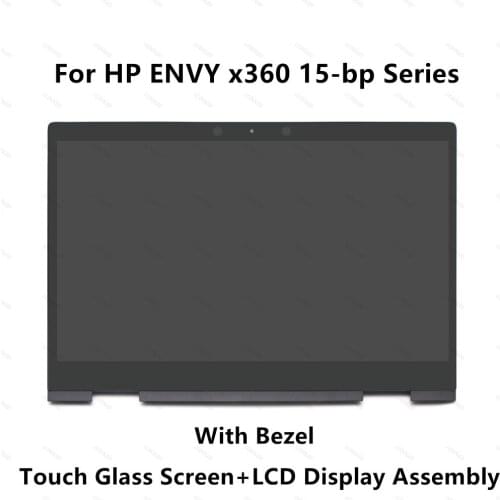 15.6'' For HP ENVY x360 15-bp053na 15-bp054na 15-bp054nz 15-bp060nz Full LCD Display Screen Touch Glass Digitizer Assembly+Frame