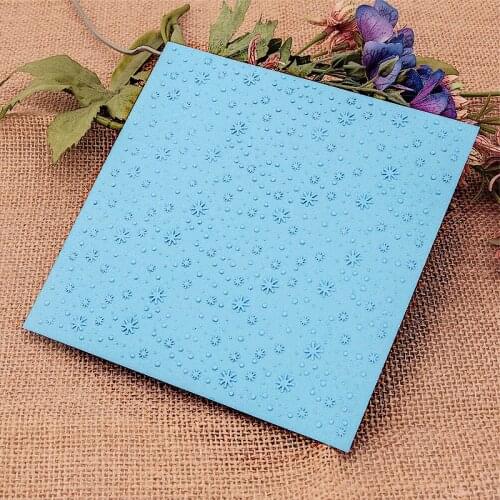 15x15 Snowflakes Embossing Folders Plastic Halloween Scrapbooking DIY Template Fondant Cake Photo Album Christmas Card Making