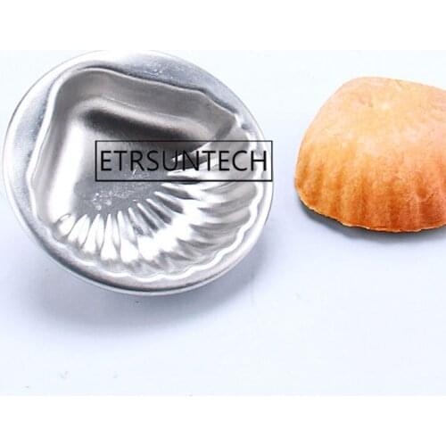 200pcs Bath Bomb Cake Mold 3D Aluminum Alloy Sea Shell Shape Bath Bomb Mold Cake Baking Pastry Mould