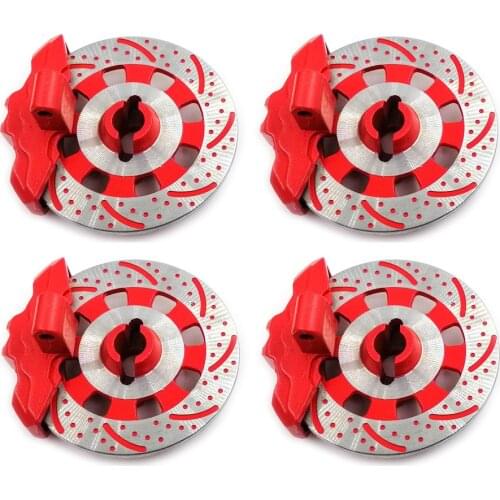 4 pcs Aluminum Brake Disc Drive Hub For 1/7 tRAXXAS Unlimited Desert Racer UDR RC Car Simulate Metal Brake Ppads RC Car Part