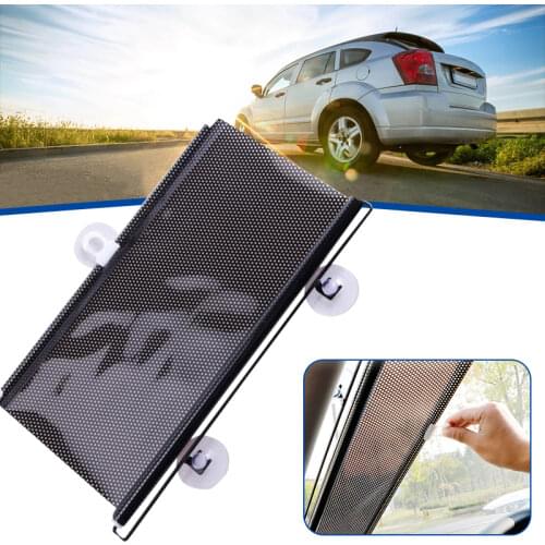125CM Car Folding Curtain Front Windshield Auto Roller Blind SunShade Car Curtain Black Dots Insulation Curtain Sunshield