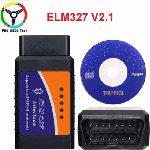 Car Accessories ELM327 Bluetooth OBDII V2.1 ELM 327 Diagnostic Tool for Android Torque Support Multi-brand Cars