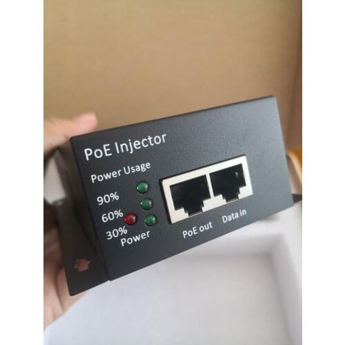 90w 60w Dual Port Standard 48V Gigabit PoE Power Supply IEEE 802.3bt PoE Injector PoE adapter With Surge Protector 6KV