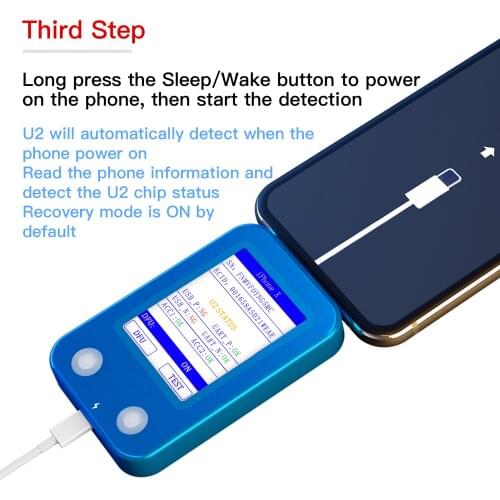 JC U2 Fast Tester U2 IC Charge IC Fault SN Serial Number Reader for iPhone SN Serial Number Test Tool