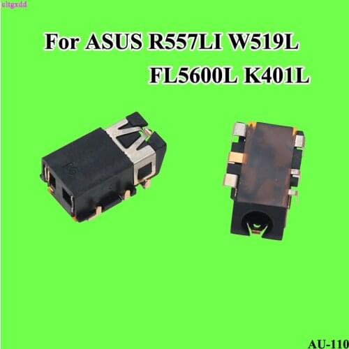 Cltgxdd New 3.5mm Laptop Audio Port Socket Connector for Asus R557LI W519L FL5600L K401L Laptop headphone Port 6-pin