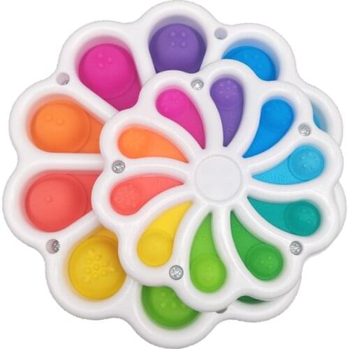 New Push Bubble Fidget Toy Stress Relief Hand Fidget Toys For Kids Adults Early Educational Autism Special Need