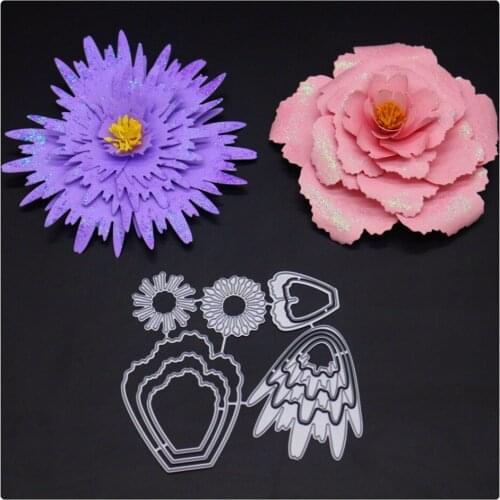 214 Flower Scrapbook Metal Cutting Dies For Scrapbooking Stencils DIY Album Paper Cards Decoration Embossing Folder Die Cut Cuts