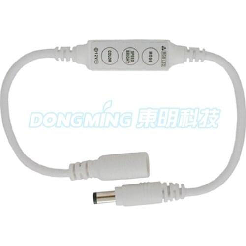 Mini led dimmer controller DC12V 3key 72W DC connector led controller dimmer for 5050 single color led strip