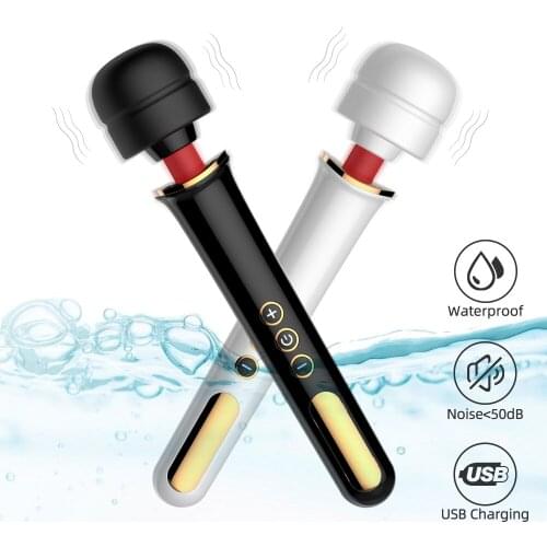 Powerful Clit Vibrator For Woman Huge AV Magic Wand Personal Body Massage Clitoral Stimulator Big Head Vibrator Erotic Sex Toys