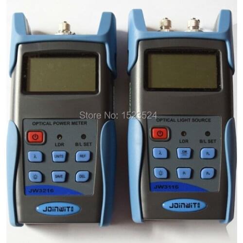 Fiber Optic Multimeter SM&MM JW3216A -70~+6dBm Optical Power Meter +JW3116 Optical Light Source 850/1300/1310/1550nm