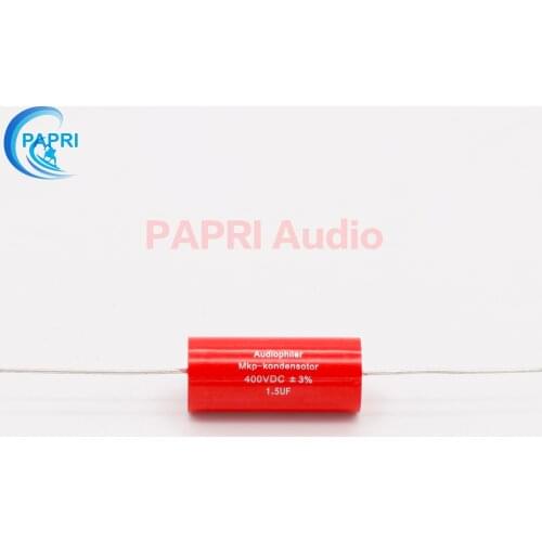 PAPRI 400VDC 1.5UF Audiophiler MKP Audio Grade AXIAL Capacitor For HIFI DIY Tube Guitar Amplifier 1PCS/Lot