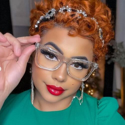Plastic Titanium Cat Eye Anti Blue Light Optical Glasses Frames Men Women TR90 Fashion Computer Eyeglasses 50109