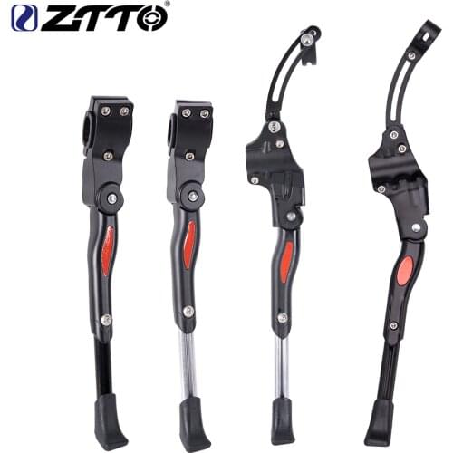 ZTTO MTB Road Bicycle Kick Stand Kickstand Aluminum Heavy Duty Adjustable Mountain Bike Cycling Support Side Rear parking rack