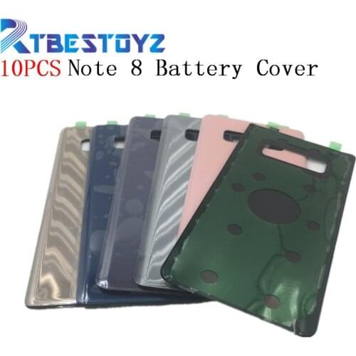 RTBESTOYZ 10PCS/Lot 6.32" For SAMSUNG Galaxy NOTE 8 Back Battery Cover Door Rear Glass Housing Case For SAMSUNG Galaxy Note8