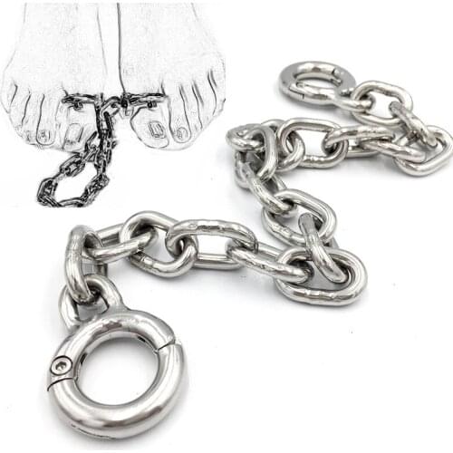 Sex Games For Atults Erotic BDSM Torture Stainless Steel Thumb Toes Cuffs Fetish Slave Bondage Restraints Couples Metal Cuffs