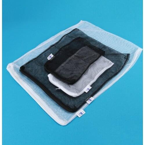 Aquarium accessories Mesh Bag - Aquarium Isolation Bag for stock Bacteria Balls Active Carbon filter stuff White/Black Choose