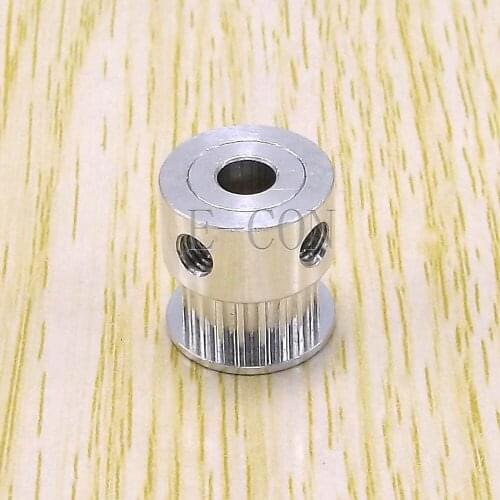 10pcs GT2 Timing Pulley Alumium 15 Teeth Bore 5mm Teeth width 7mm for Width 6mm GT2 Timing Belt and 3D Printer Stepper Motor