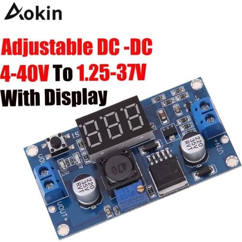 With Display Lm2596 Lm2596s Power Module Led Voltmeter Dc-dc Adjustable Step-down Power Supply Module With Digital Display