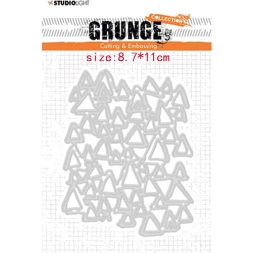 CH 2020 New Arrival Small triangles Stencil Metal Cutting Dies For Scrapbooking Practice Hands-on DIY Album Card Craft Decoratio