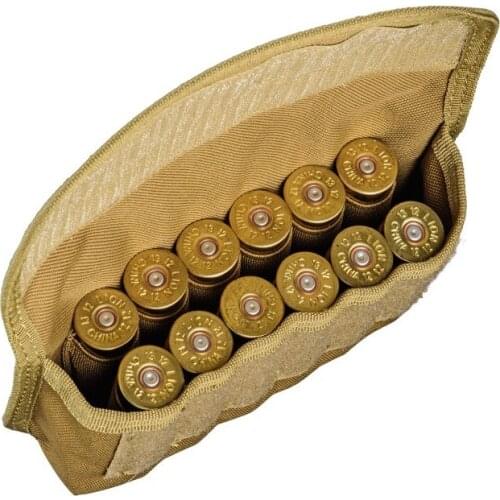 Military Tactical Shotshell Reload Holder Molle Shell Pouch 12 Gauge/20GA Mag Ammo Bag Hunting Airsoft Cartridges Bullet Holster
