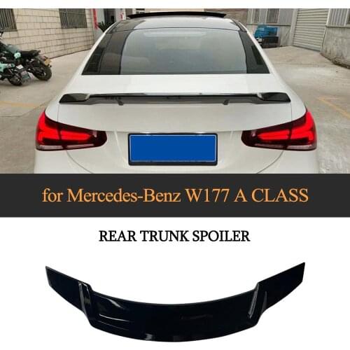 W177 R-style Gloss Black painted Car Rear Trunk Wing Spoiler for Mercedes-Benz A Class W177 A180 A200 2018 2019 2020 2021