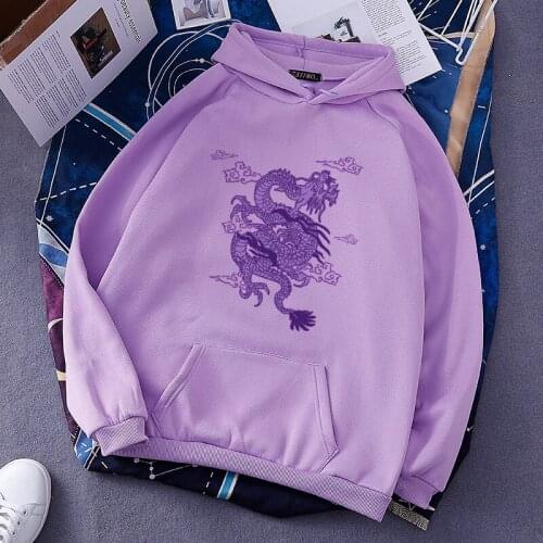 Women sweatshirt hoodie Cute Hip hop Kawaii Ulzzang Harajuku Dragon Korean Funny tops vintage oversize casual print punk clothes