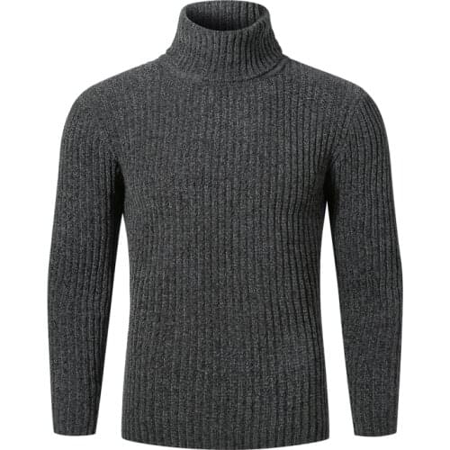 Winter Sweater Men Turtleneck Sweater Men Pullovers Fashion Warm Knitted Turtleneck Sweaters Casual Male Slim Fit Pullovers